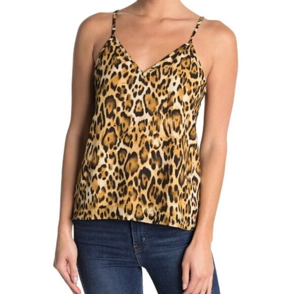 NWT Abound by Nordstrom Leopard Printed V-Neck Camisole - Large - Picture 1 of 8